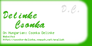 delinke csonka business card